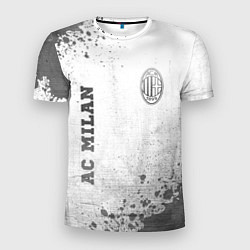 Футболка спортивная мужская AC Milan - white gradient вертикально, цвет: 3D-принт