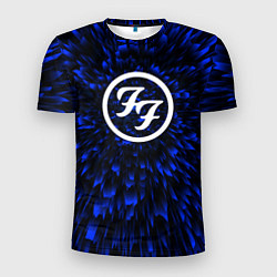 Футболка спортивная мужская Foo Fighters blue energy, цвет: 3D-принт