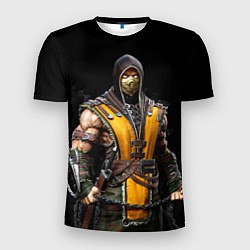 Мужская спорт-футболка Mortal kombat - Scorpion
