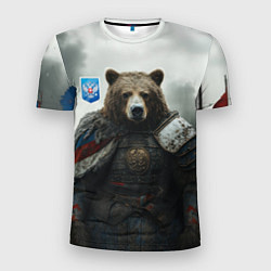 Мужская спорт-футболка Великан Руси медведь