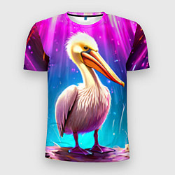 Мужская спорт-футболка Пеликан в сиянии лучей