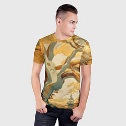 Футболка спортивная мужская Дерево в японском стиле, цвет: 3D-принт — фото 2