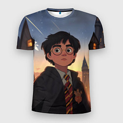 Футболка спортивная мужская Загадочный Гарри Поттер, цвет: 3D-принт
