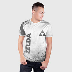 Футболка спортивная мужская Zelda - white gradient вертикально, цвет: 3D-принт — фото 2