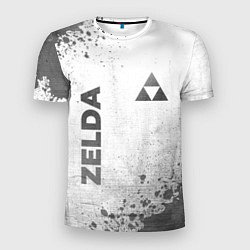Мужская спорт-футболка Zelda - white gradient вертикально