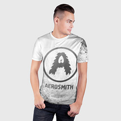 Футболка спортивная мужская Aerosmith - white gradient, цвет: 3D-принт — фото 2