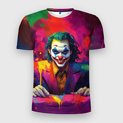 Мужская спорт-футболка Джокер в краске