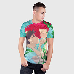 Футболка спортивная мужская Парень и русалочка, цвет: 3D-принт — фото 2