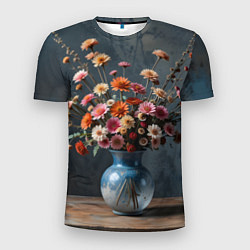 Футболка спортивная мужская Натюрморт с букетом, цвет: 3D-принт