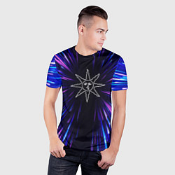Футболка спортивная мужская Dark Souls neon energy, цвет: 3D-принт — фото 2