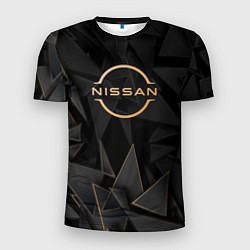 Футболка спортивная мужская Nissan golden poly, цвет: 3D-принт