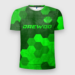 Футболка спортивная мужская Daewoo - green gradient посередине, цвет: 3D-принт