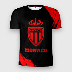 Футболка спортивная мужская Monaco - red gradient, цвет: 3D-принт