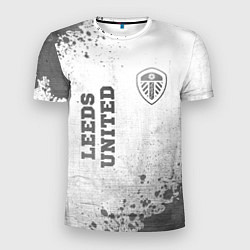 Футболка спортивная мужская Leeds United - white gradient вертикально, цвет: 3D-принт