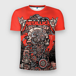 Мужская спорт-футболка Metallica - iron skeleton