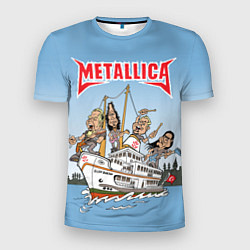Мужская спорт-футболка Metallica - on the ship