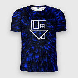 Футболка спортивная мужская The Neighbourhood blue energy, цвет: 3D-принт
