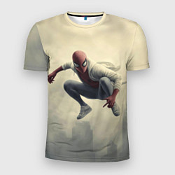 Мужская спорт-футболка Человек паук в прыжке