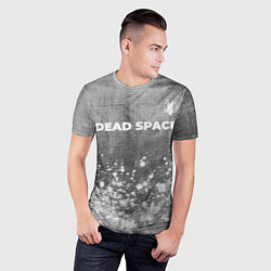 Футболка спортивная мужская Dead Space - grey gradient посередине, цвет: 3D-принт — фото 2