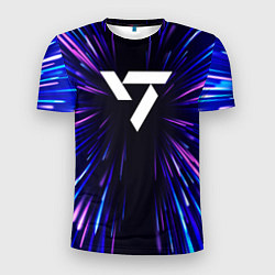 Футболка спортивная мужская Seventeen neon energy, цвет: 3D-принт