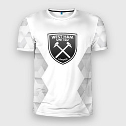Футболка спортивная мужская West Ham white poly, цвет: 3D-принт