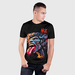 Футболка спортивная мужская Mick Jagger - Rolling Stones, цвет: 3D-принт — фото 2