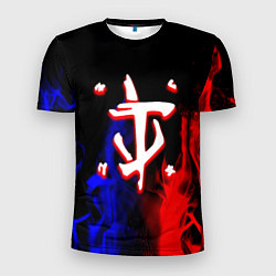 Мужская спорт-футболка Doom flame neon