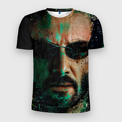 Мужская спорт-футболка Matrix - Keanu Reeves