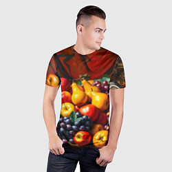 Футболка спортивная мужская Фруктовый натюрморт, цвет: 3D-принт — фото 2