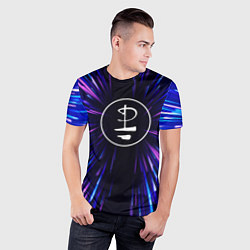 Футболка спортивная мужская Pink Floyd neon energy, цвет: 3D-принт — фото 2