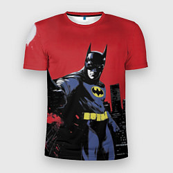 Мужская спорт-футболка Бэтмен показывает класс