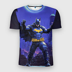 Мужская спорт-футболка Бэтмен в стойке победителя