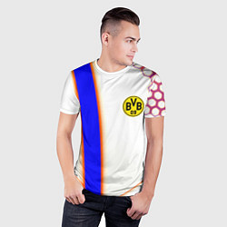 Футболка спортивная мужская Borussia geometry sport, цвет: 3D-принт — фото 2
