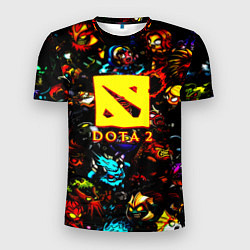 Мужская спорт-футболка Dota2 персонажи