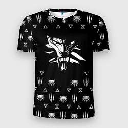 Мужская спорт-футболка Ведьмак логотипы