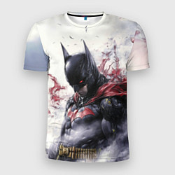 Мужская спорт-футболка Бэтмен в тумане