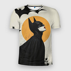 Мужская спорт-футболка Девушка Бэтмен