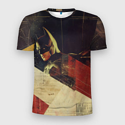 Мужская спорт-футболка Бэтмен ретро стиль