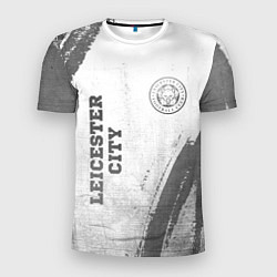 Футболка спортивная мужская Leicester City - white gradient вертикально, цвет: 3D-принт