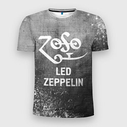 Футболка спортивная мужская Led Zeppelin - grey gradient, цвет: 3D-принт