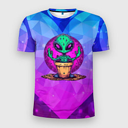 Мужская спорт-футболка Кактус в виде инопланетянина