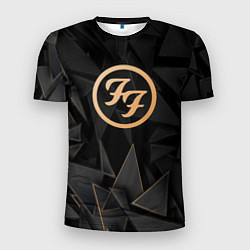 Футболка спортивная мужская Foo Fighters golden poly, цвет: 3D-принт