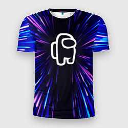 Футболка спортивная мужская Among Us neon energy, цвет: 3D-принт