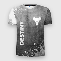 Мужская спорт-футболка Destiny - grey gradient вертикально