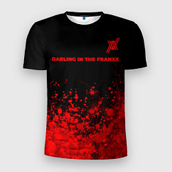 Футболка спортивная мужская Darling in the FranXX - red gradient посередине, цвет: 3D-принт