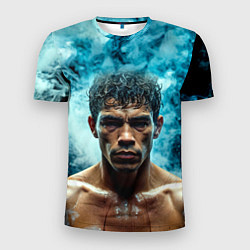 Мужская спорт-футболка Артуро Гатти в дыму