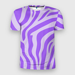 Футболка спортивная мужская Лавандовый тигровый паттерн, цвет: 3D-принт