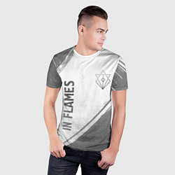 Футболка спортивная мужская In Flames - white gradient вертикально, цвет: 3D-принт — фото 2