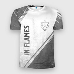 Мужская спорт-футболка In Flames - white gradient вертикально