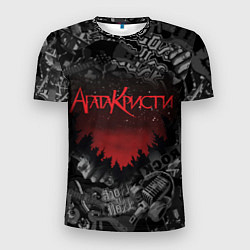 Футболка спортивная мужская Агата Кристи рок группа, цвет: 3D-принт